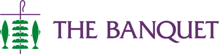 Logo featuring fish and text